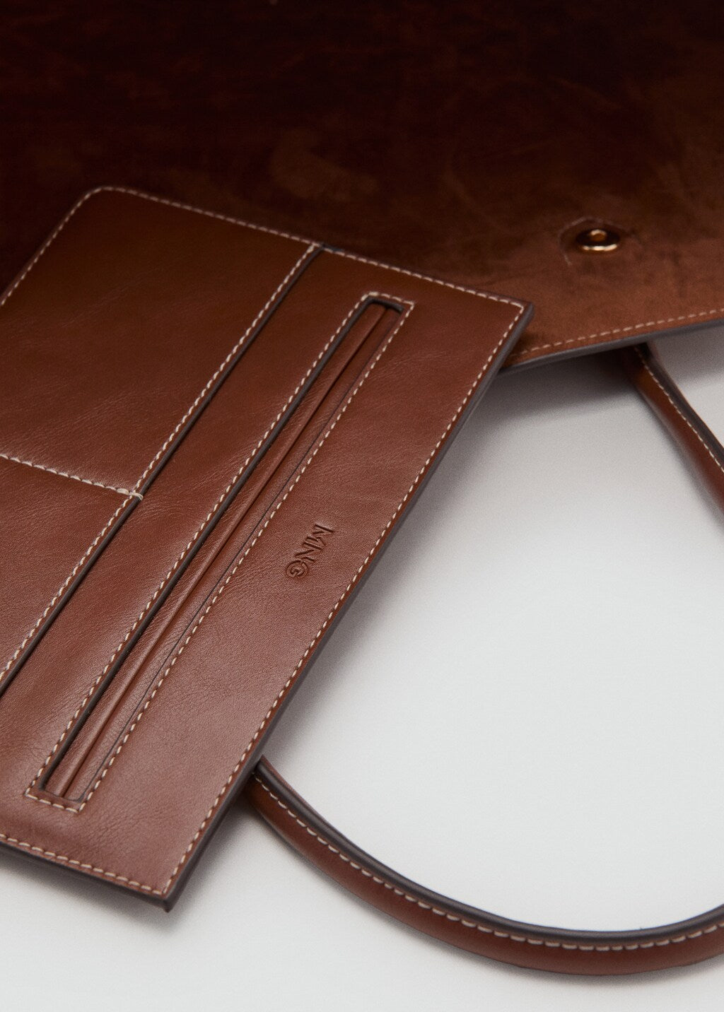 Mango shoulder bag capi in leather - Image 6