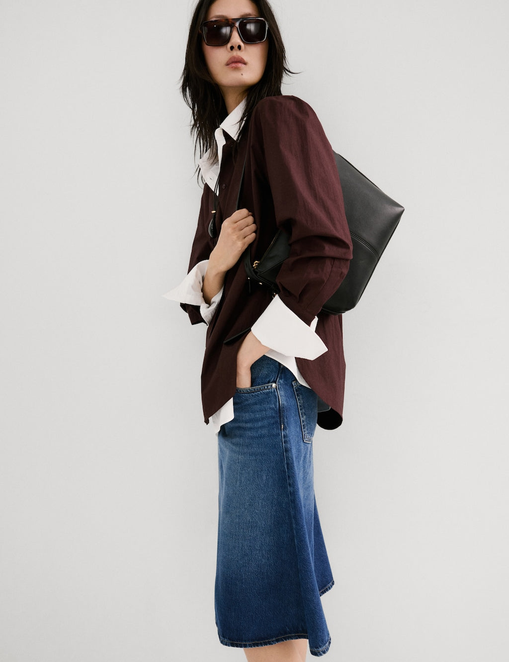 Mango skirt aries in dark denim - Image 1