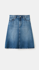 Mango skirt aries in dark denim - Image 2