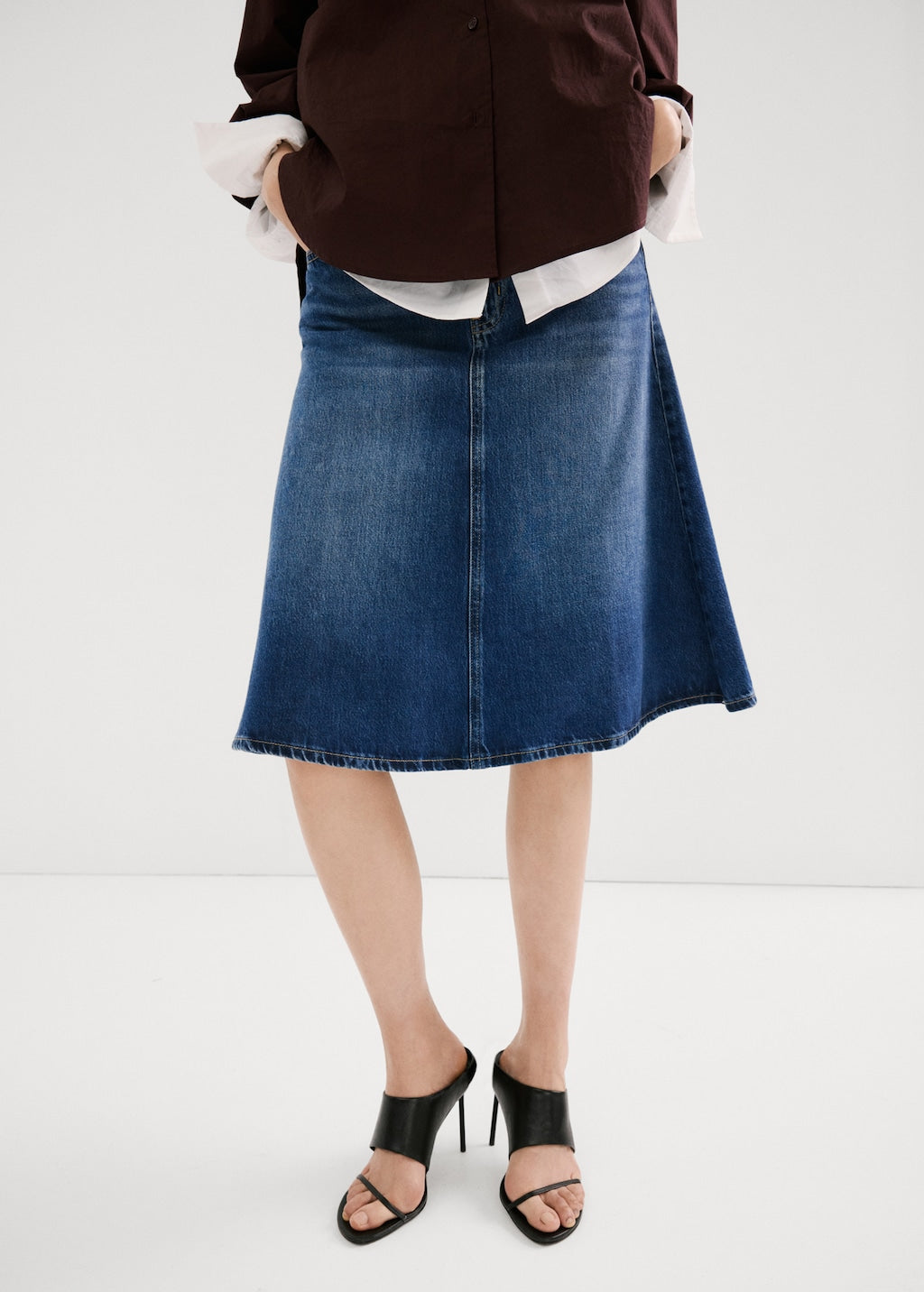 Mango skirt aries in dark denim - Image 4