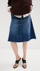 Mango skirt aries in dark denim - Image 4
