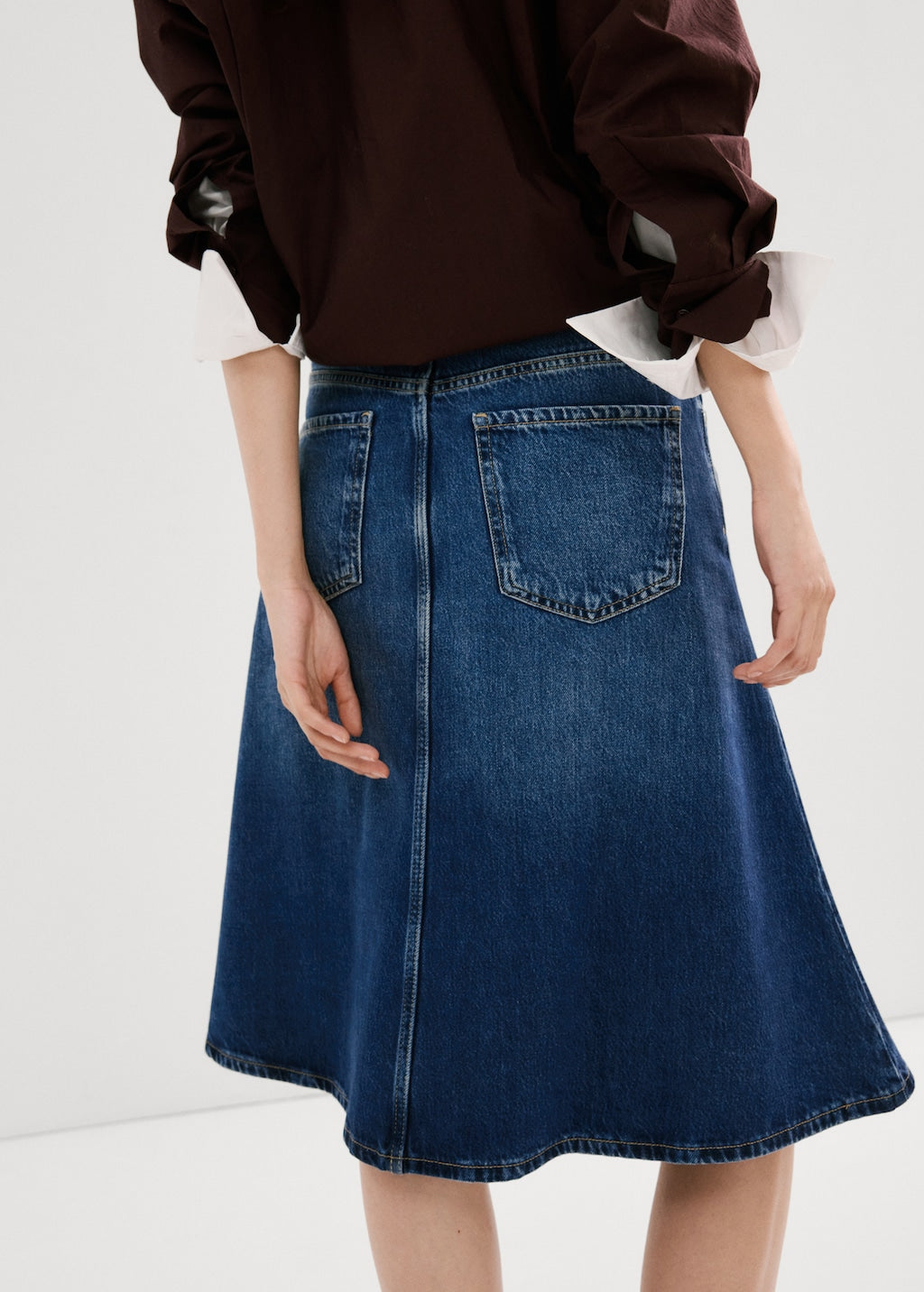 Mango skirt aries in dark denim - Image 5