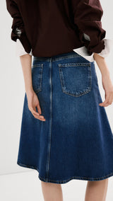 Mango skirt aries in dark denim - Image 5
