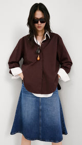 Mango skirt aries in dark denim - Image 6
