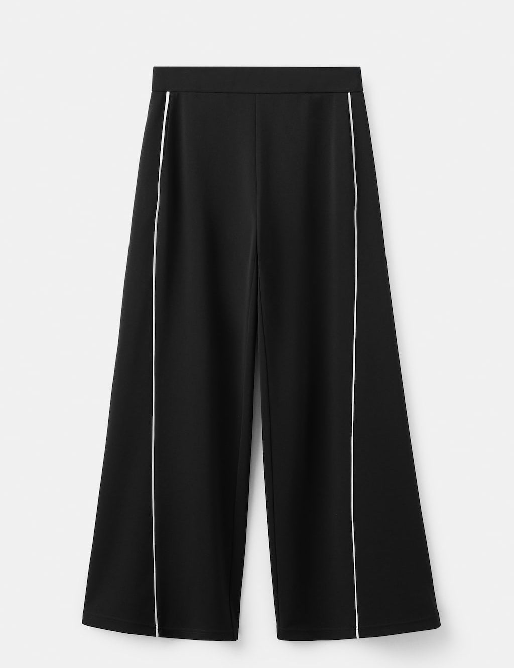 Mango trousers pipin in black - Image 2