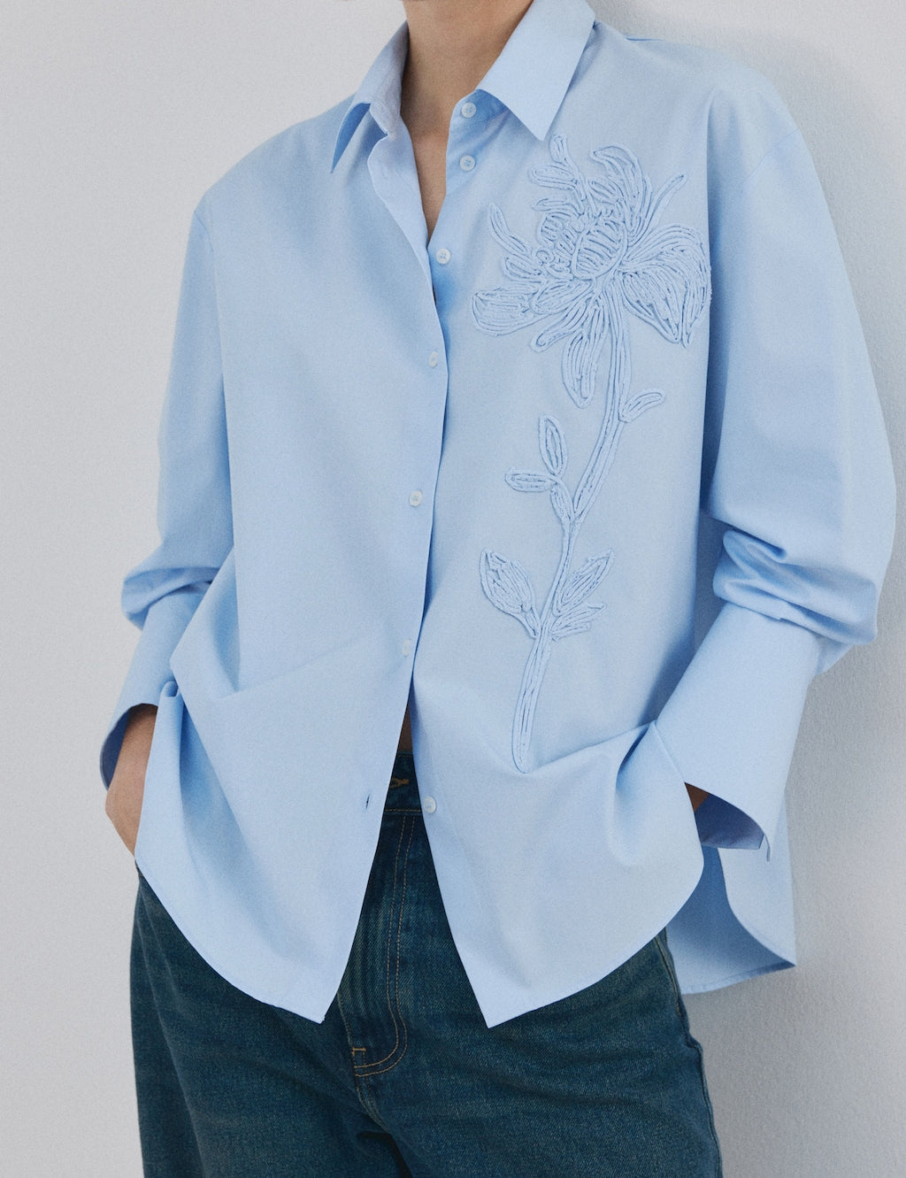 Mango shirt salma in celestial - Image 1