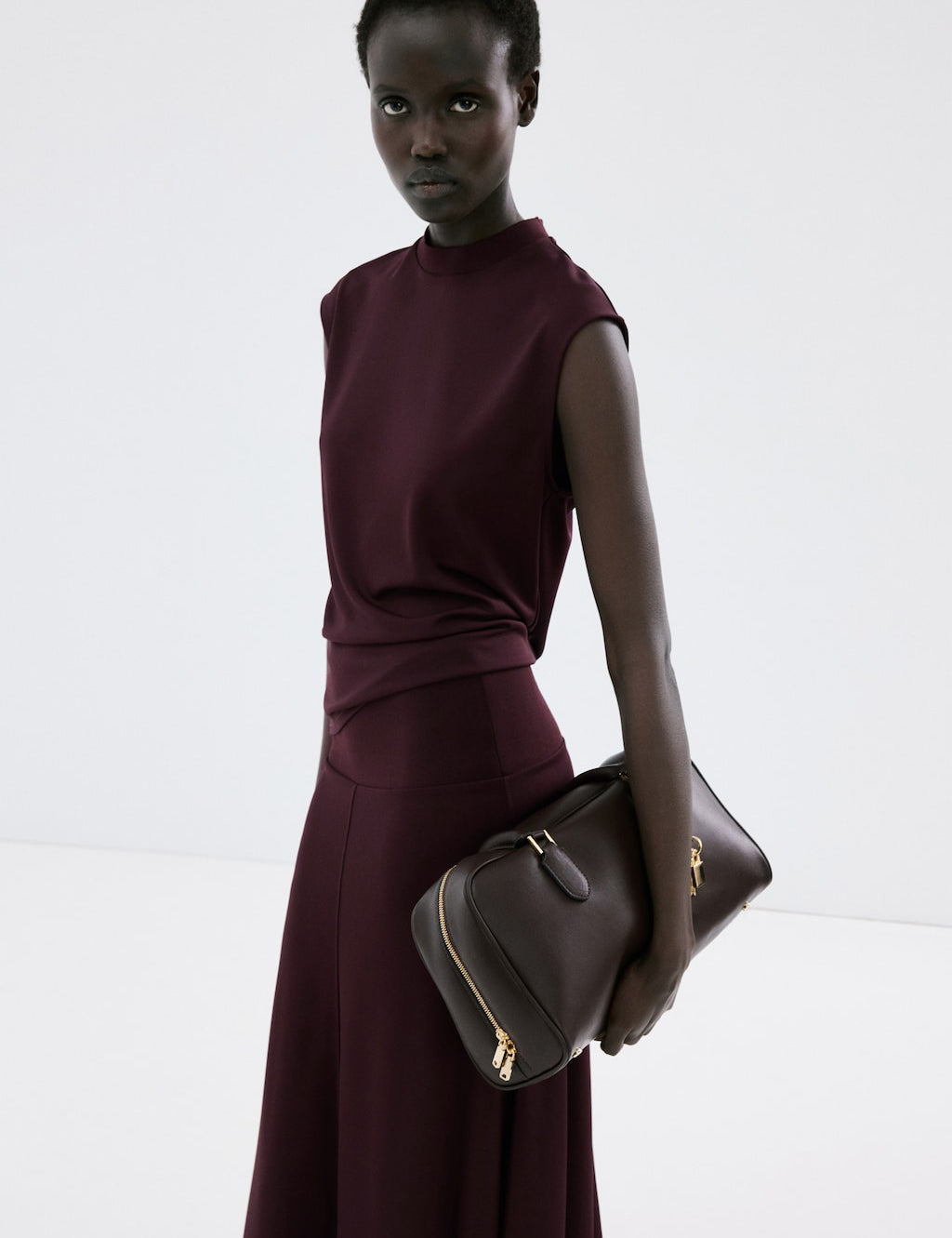 Mango top arlet in wine - Image 1