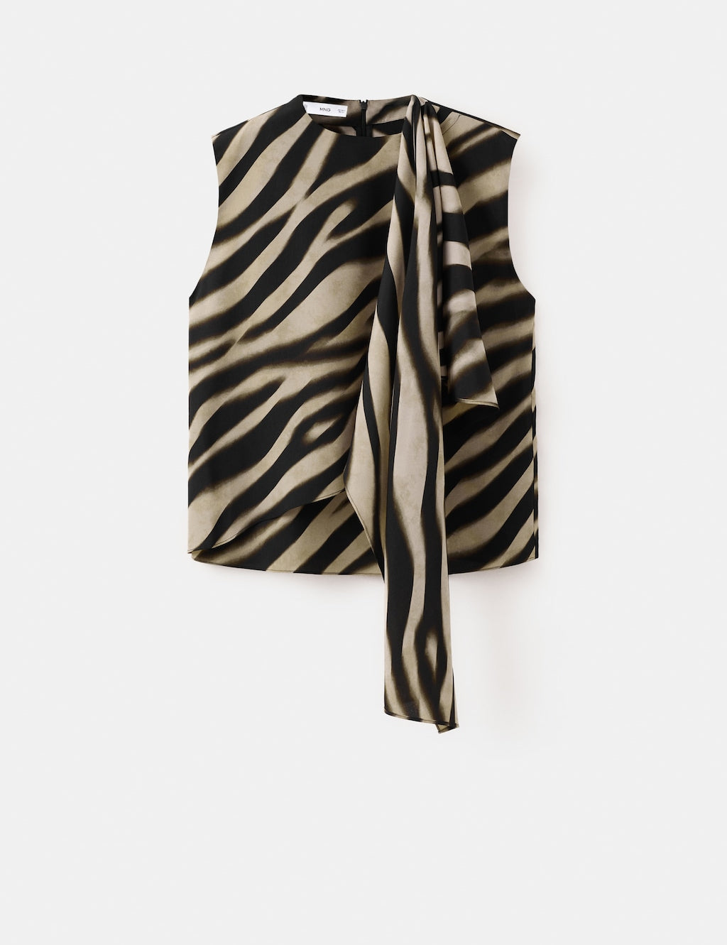 Mango blouse glaciar in black - Image 2