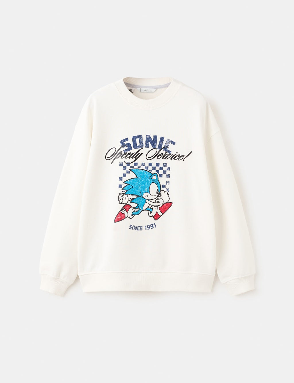 Mango sweatshirt sonring in off white - Image 1