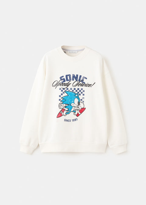 Mango sweatshirt sonring in off white