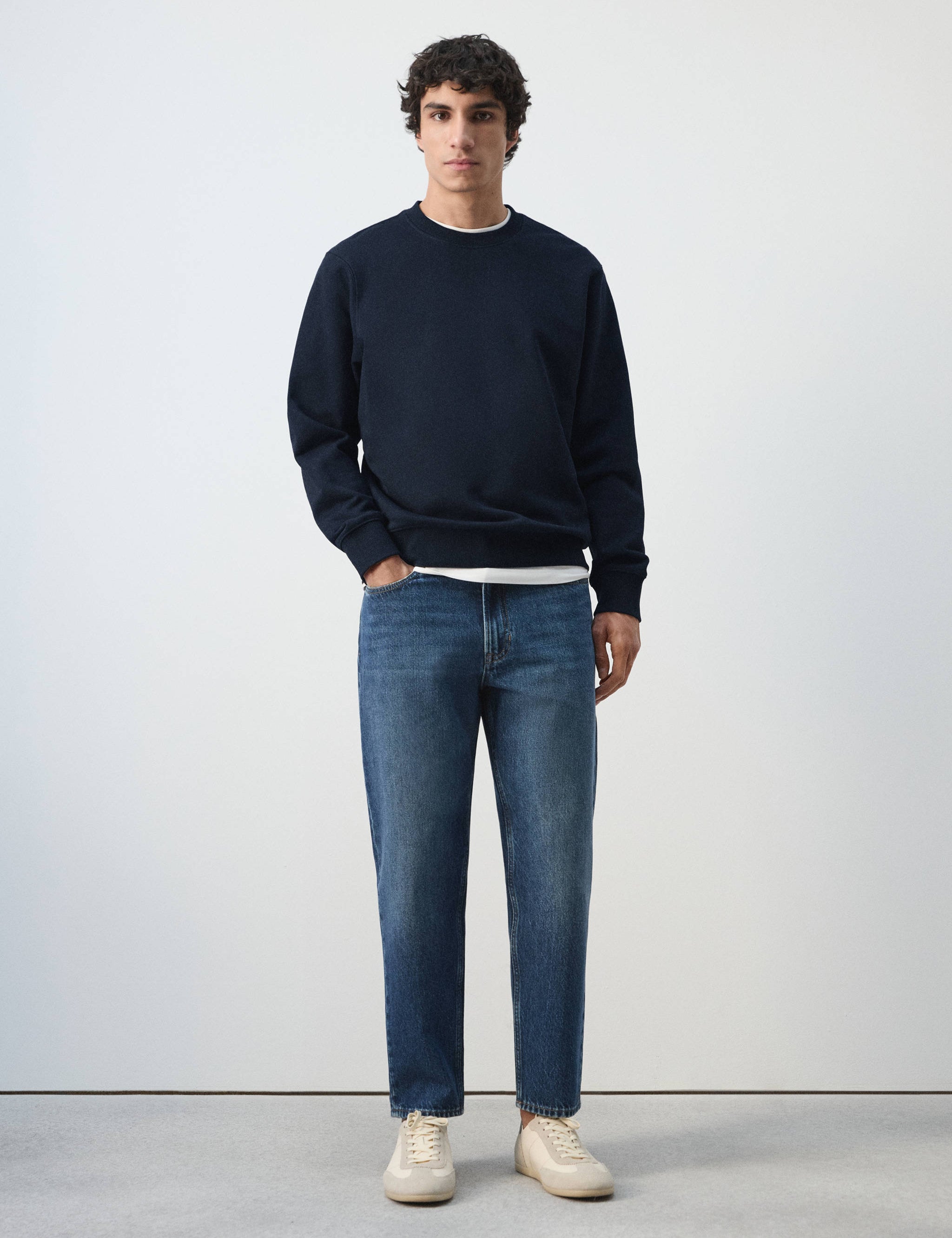 Mango sweatshirt nole in navy-001