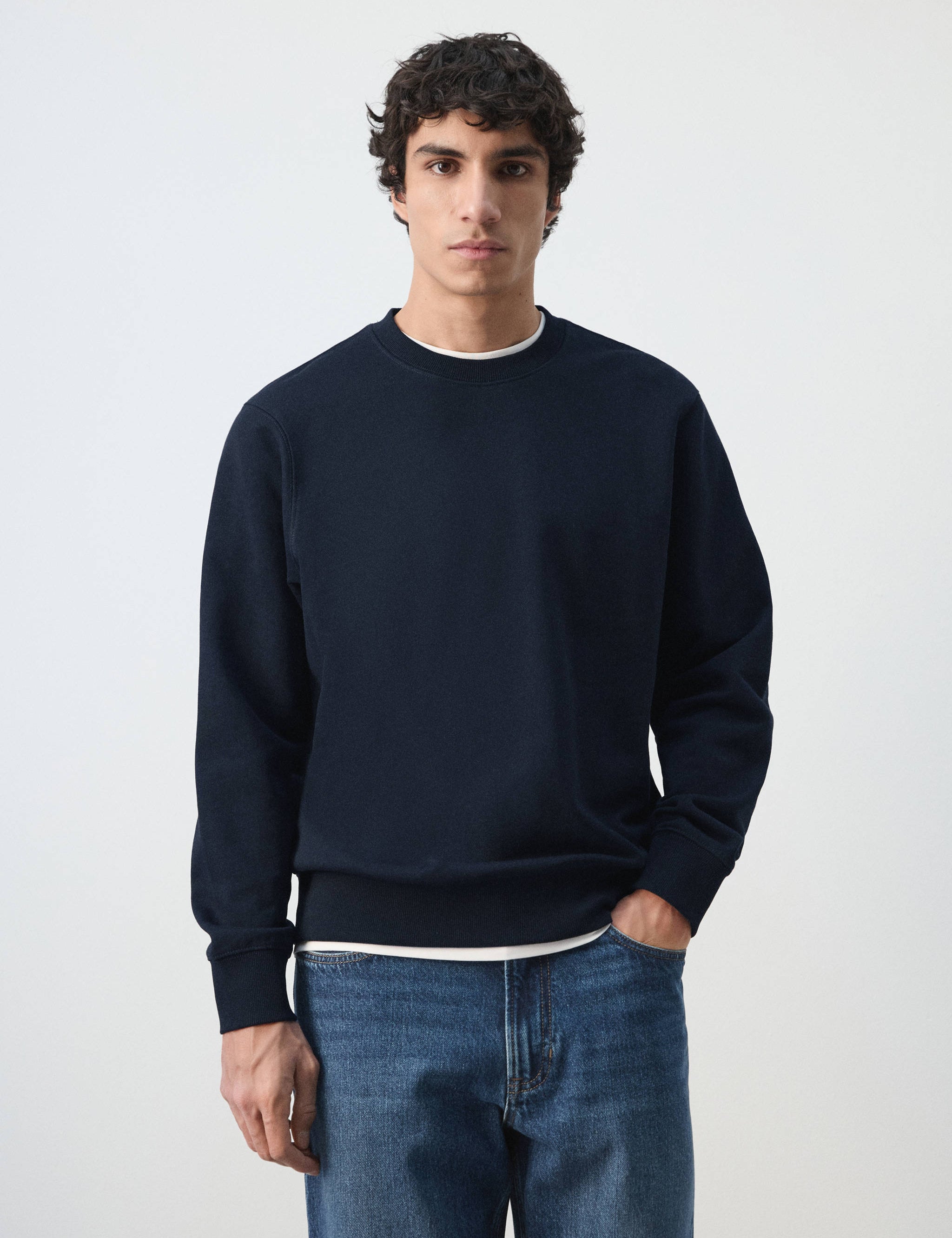Mango sweatshirt nole in navy-002