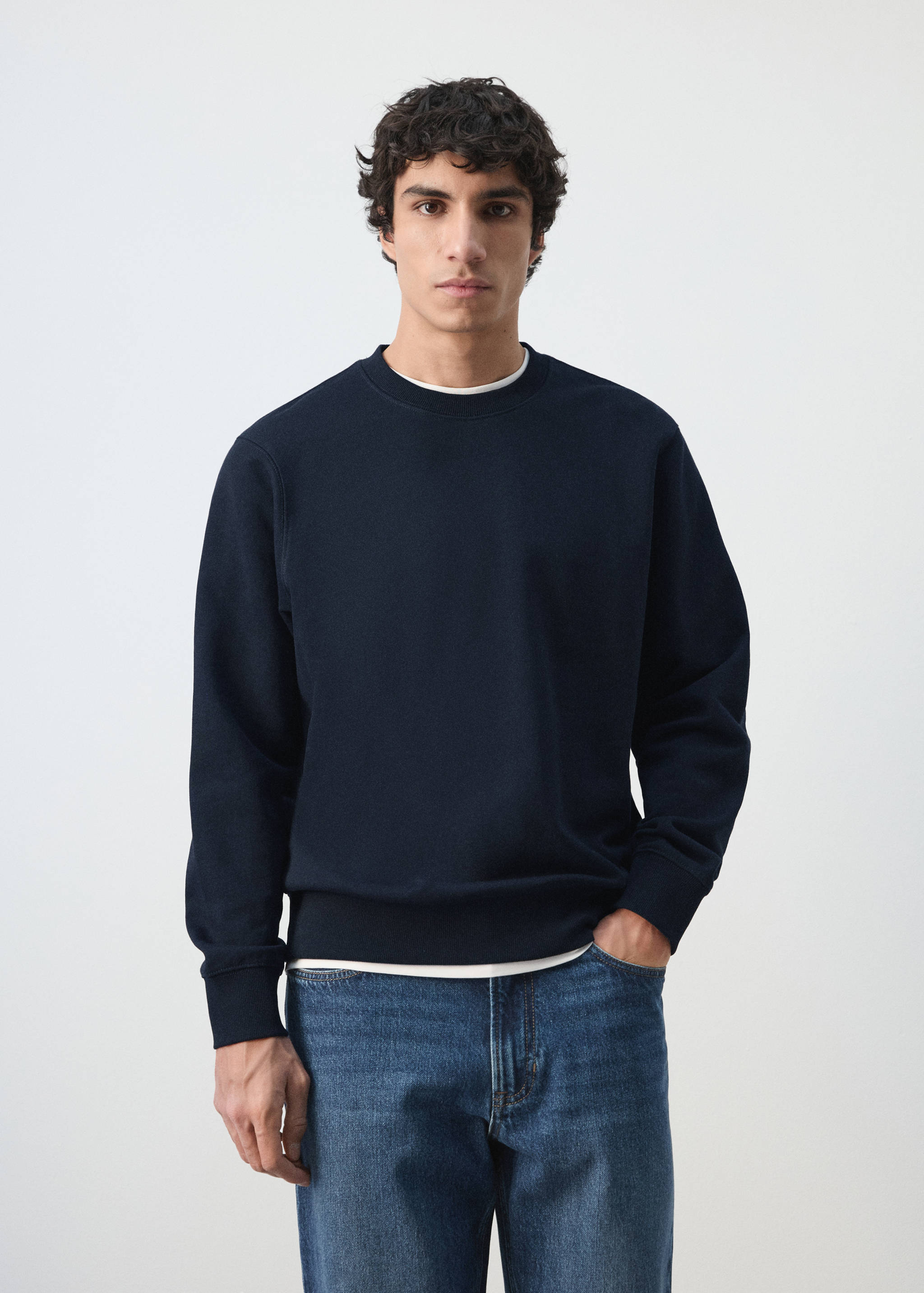 Mango sweatshirt nole in navy-002
