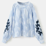 Mango blouse roma in celestial - Image 1