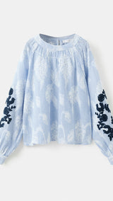 Mango blouse roma in celestial - Image 1