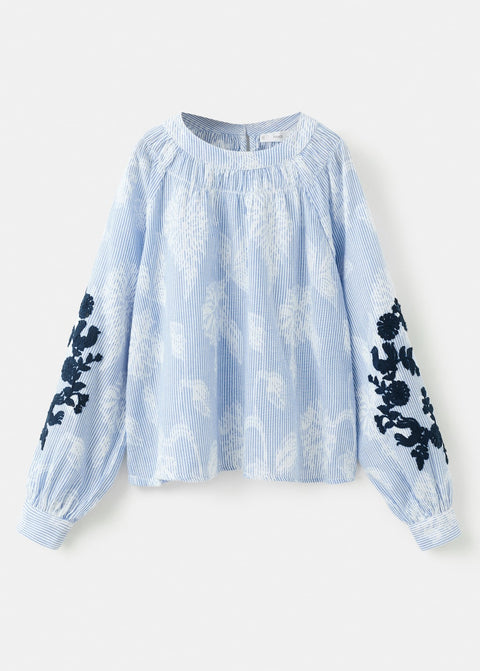 Mango blouse roma in celestial