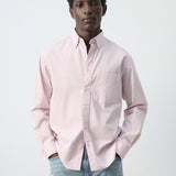 Mango shirt canela in pastel pink - Image 1