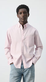 Mango shirt canela in pastel pink - Image 1