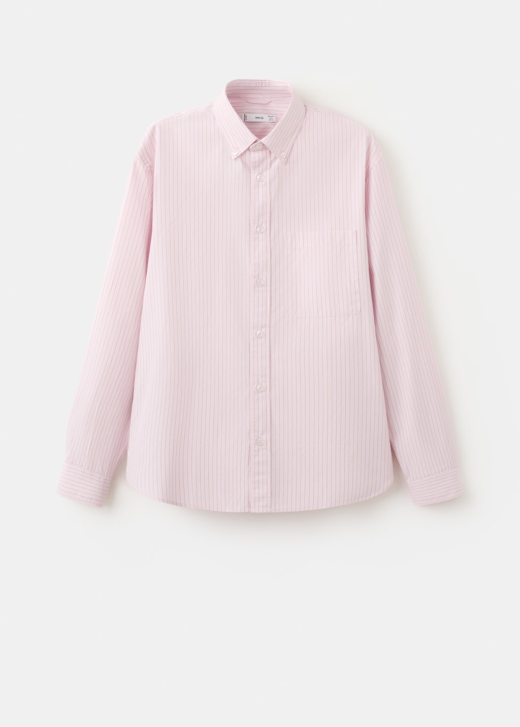 Mango shirt canela in pastel pink - Image 2
