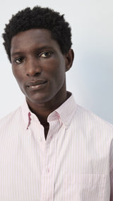 Mango shirt canela in pastel pink - Image 4