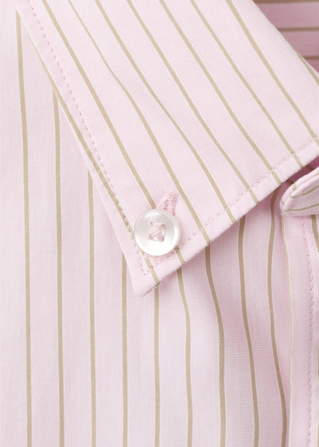 Mango shirt canela in pastel pink - Image 6