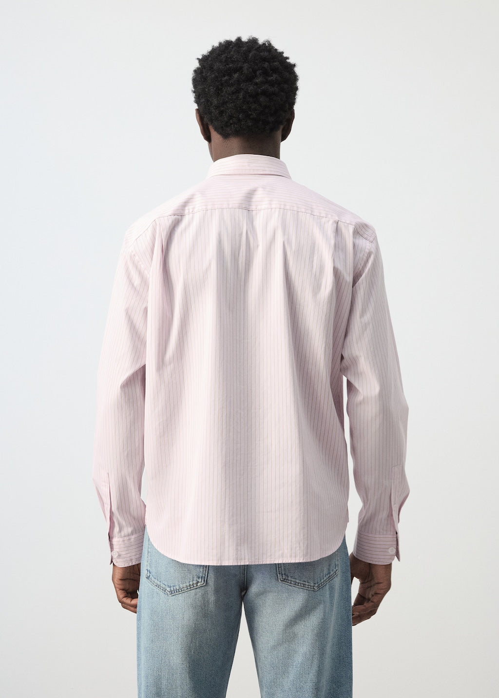 Mango shirt canela in pastel pink - Image 7
