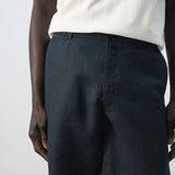 Mango bermudas carp in navy-004