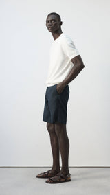 Mango bermudas carp in navy-008