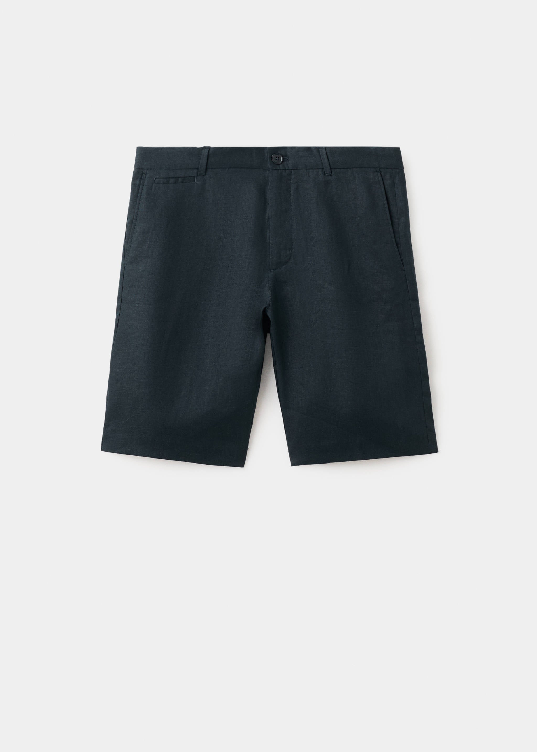 Mango bermudas carp in navy-021