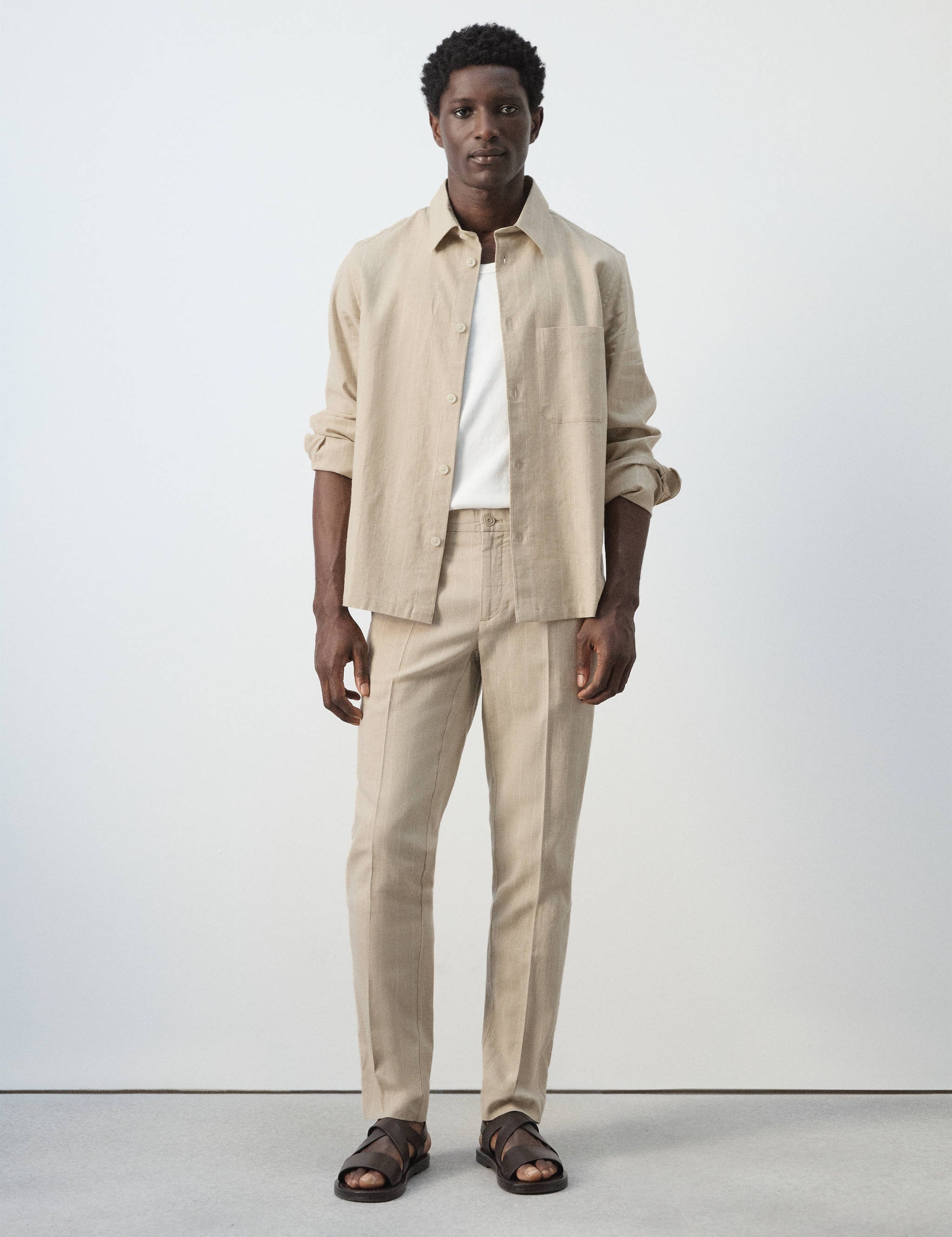 Mango jacket rainier in beige-001