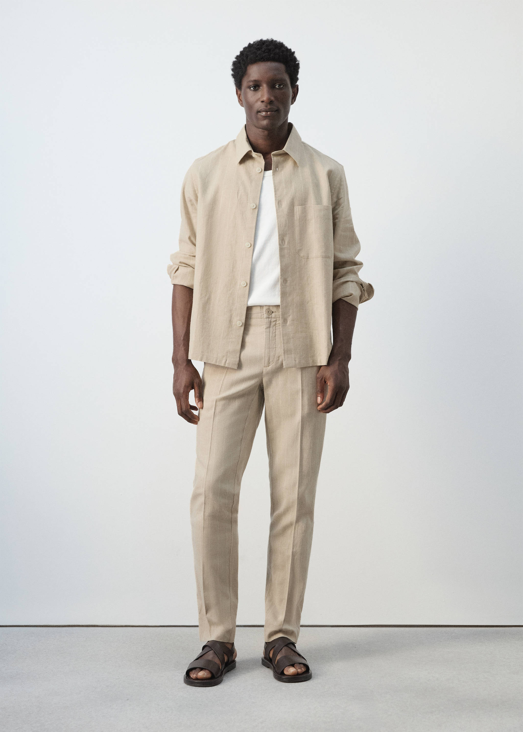 Mango jacket rainier in beige-001