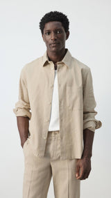 Mango jacket rainier in beige-002