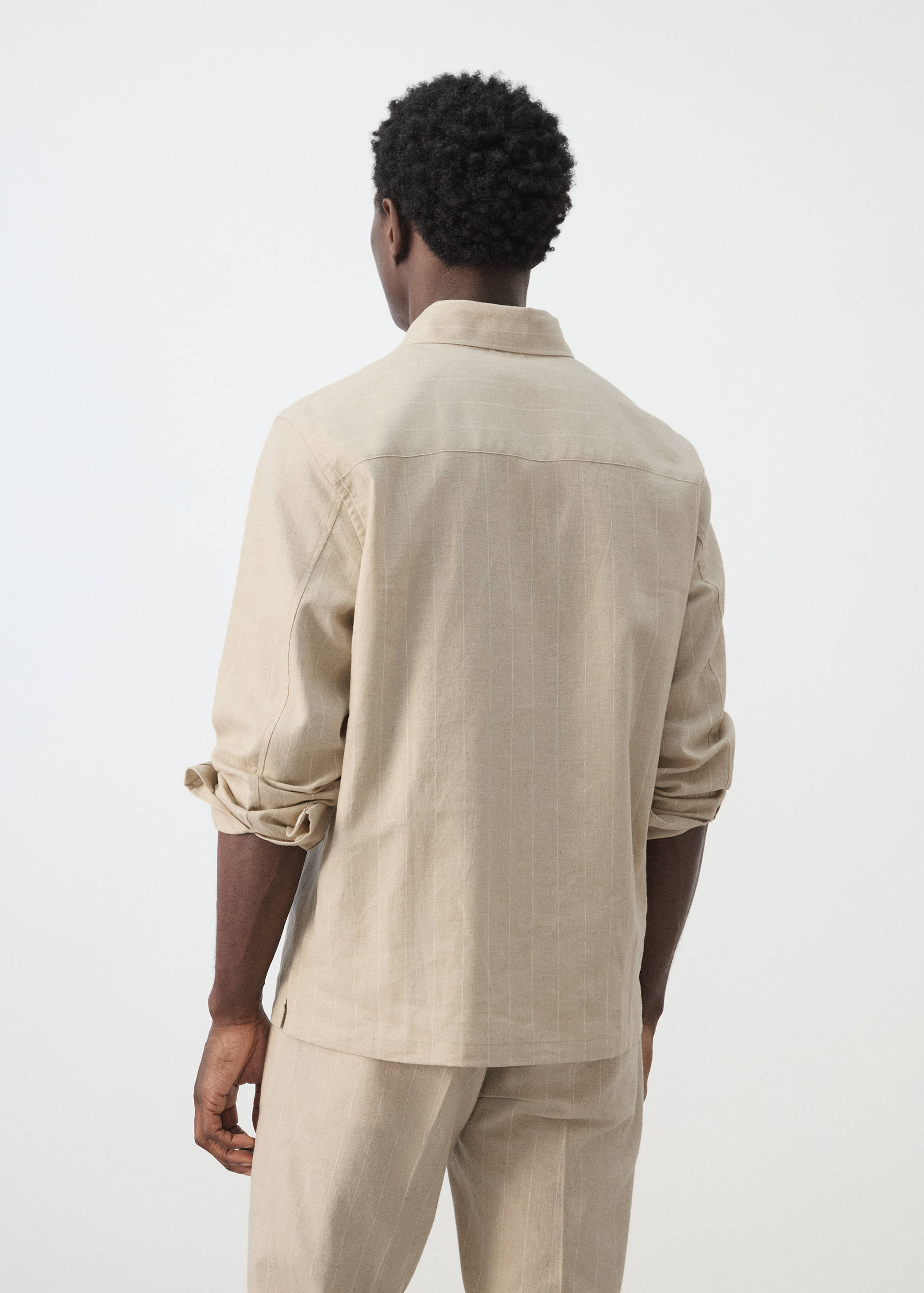 Mango jacket rainier in beige-003