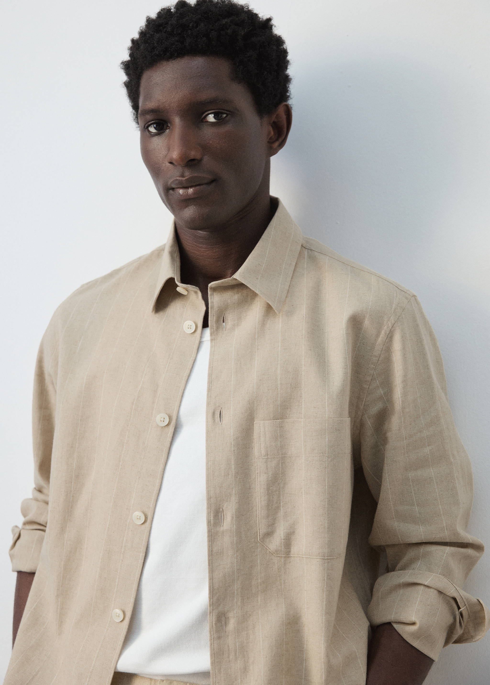 Mango jacket rainier in beige-004