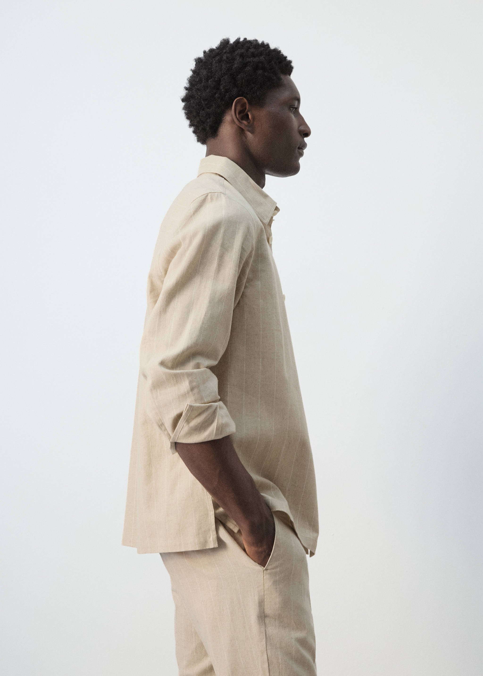 Mango jacket rainier in beige-008