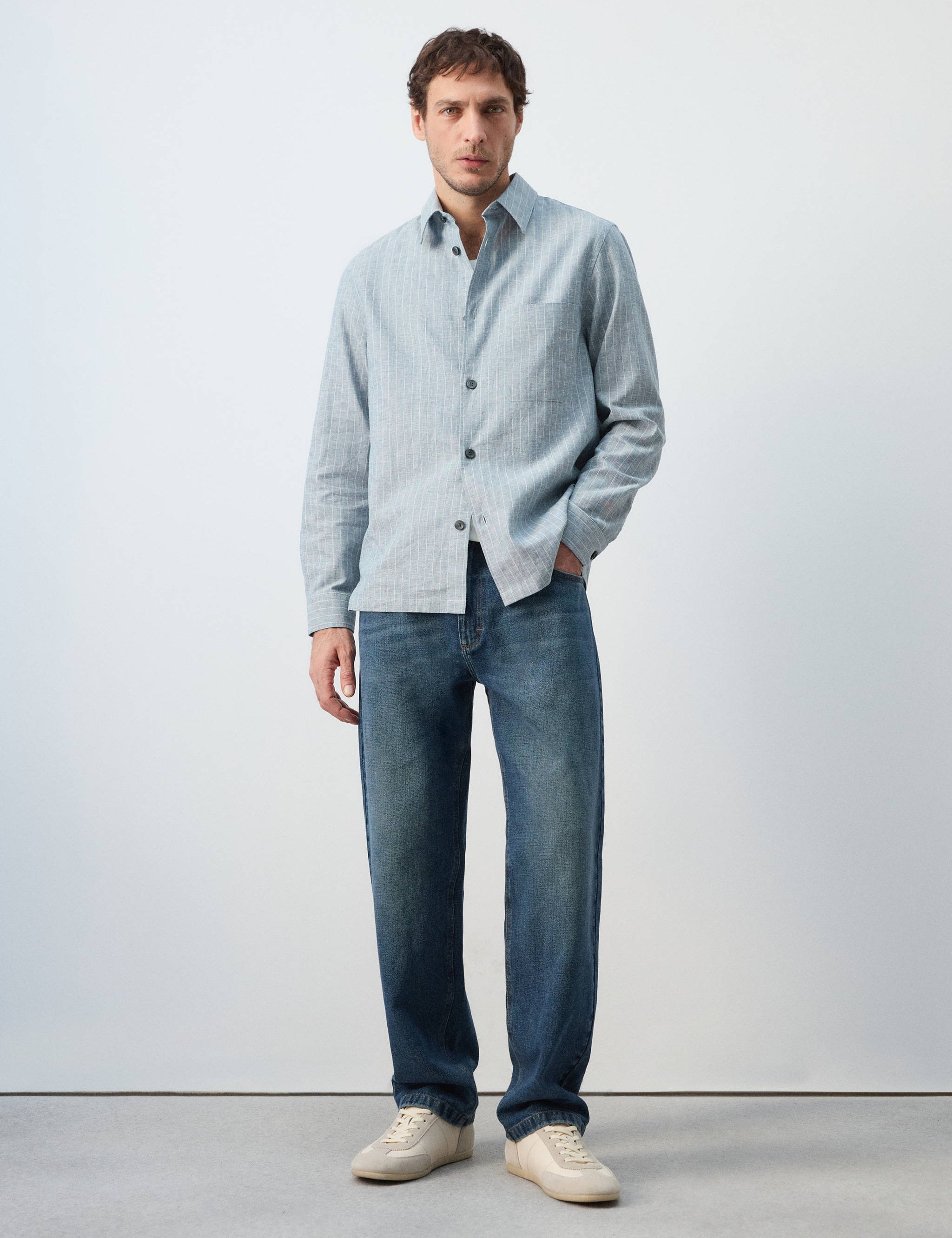 Mango jacket rainier in navy-001