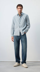 Mango jacket rainier in navy-001