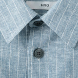 Mango jacket rainier in navy-023