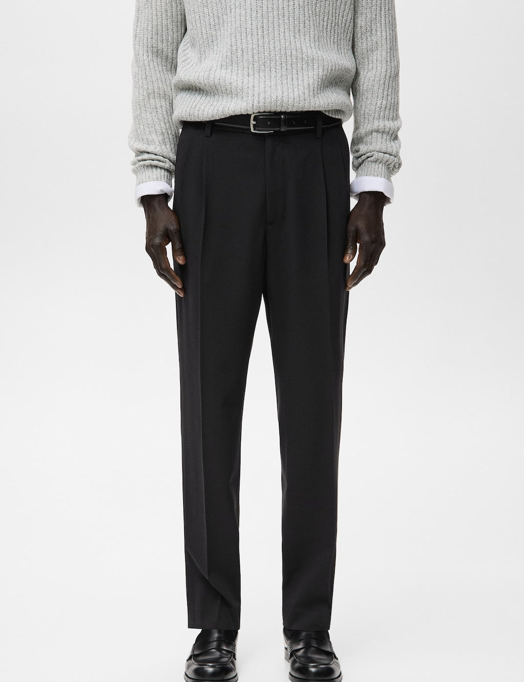 Mango trousers milo in black - Image 1