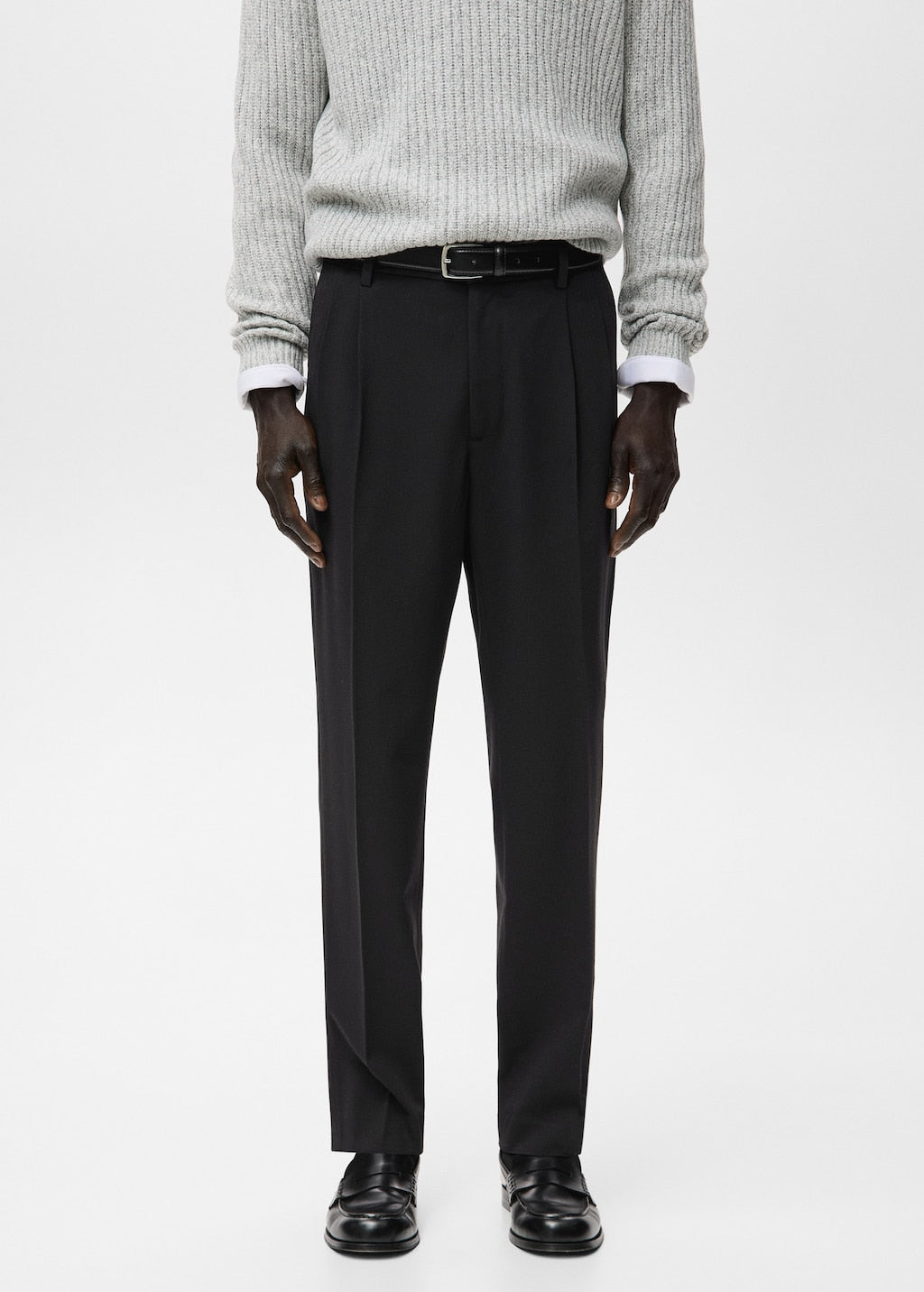 Mango trousers milo in black - Image 1