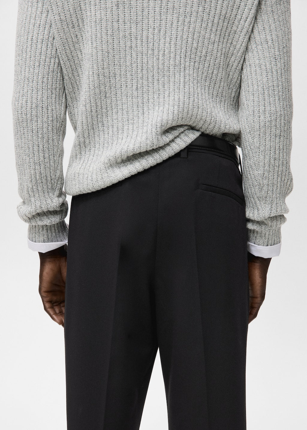 Mango trousers milo in black - Image 7