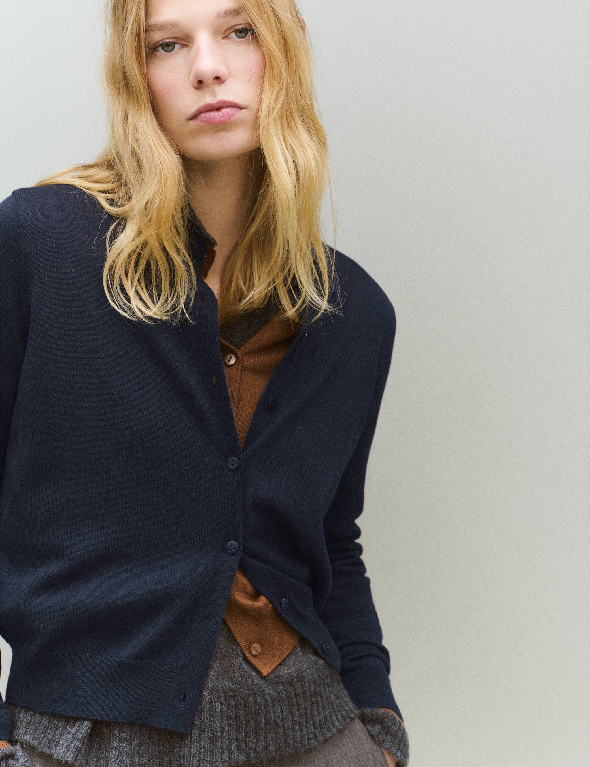 Mango cardigan olsen in navy-002