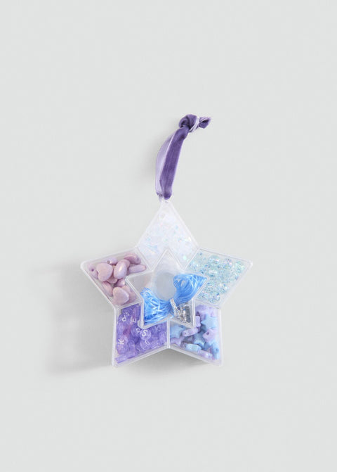 Mango necklace beadpurp in lilac
