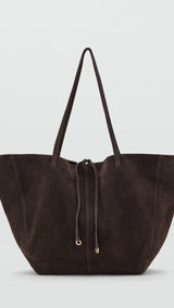 Mango totes bag mandri in chocolate-051