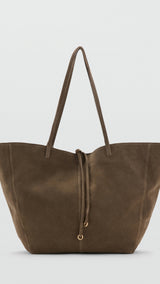 Mango totes bag mandri in khaki-051