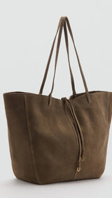 Mango totes bag mandri in khaki-052