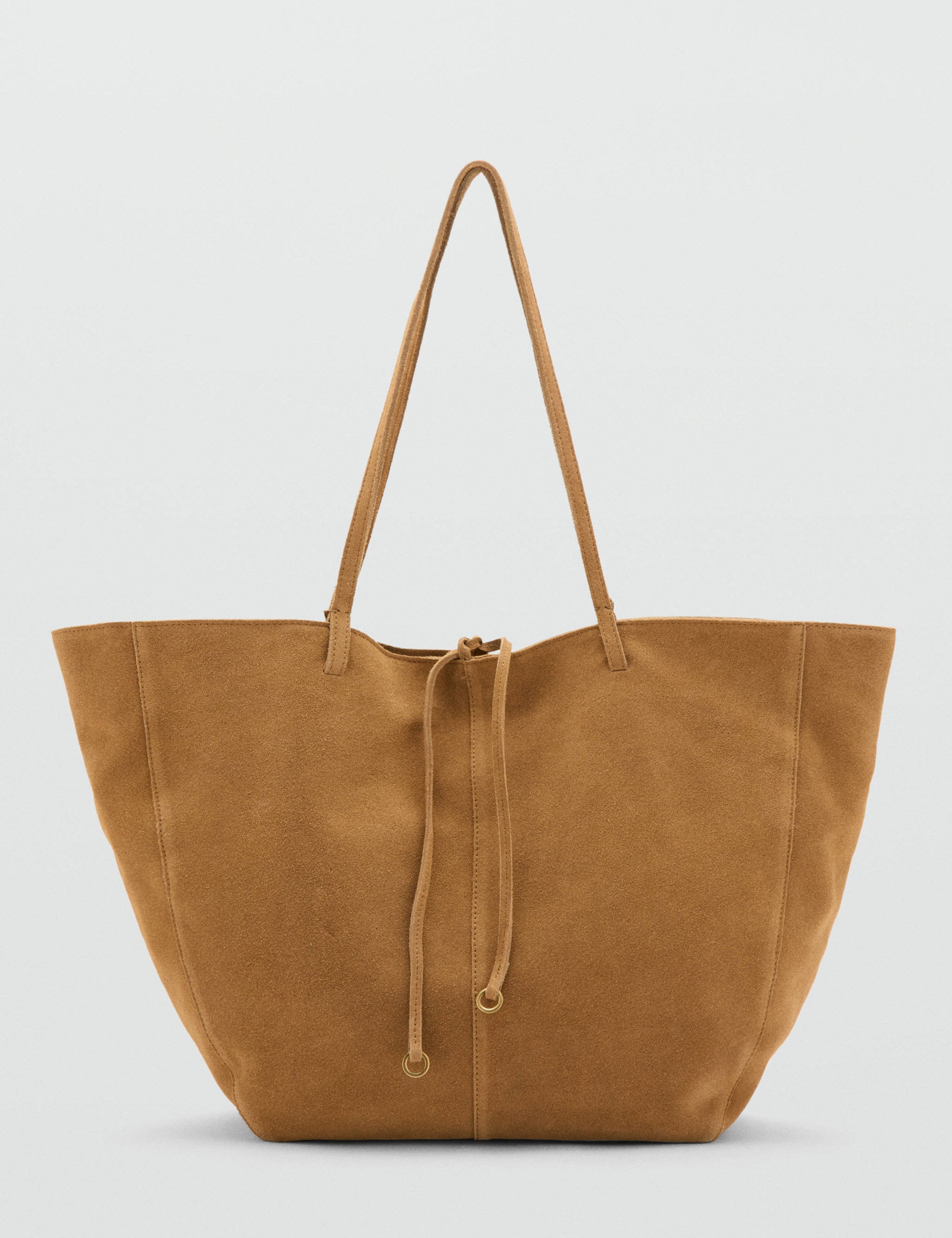 Mango totes bag mandri in leather-051