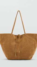 Mango totes bag mandri in leather-051