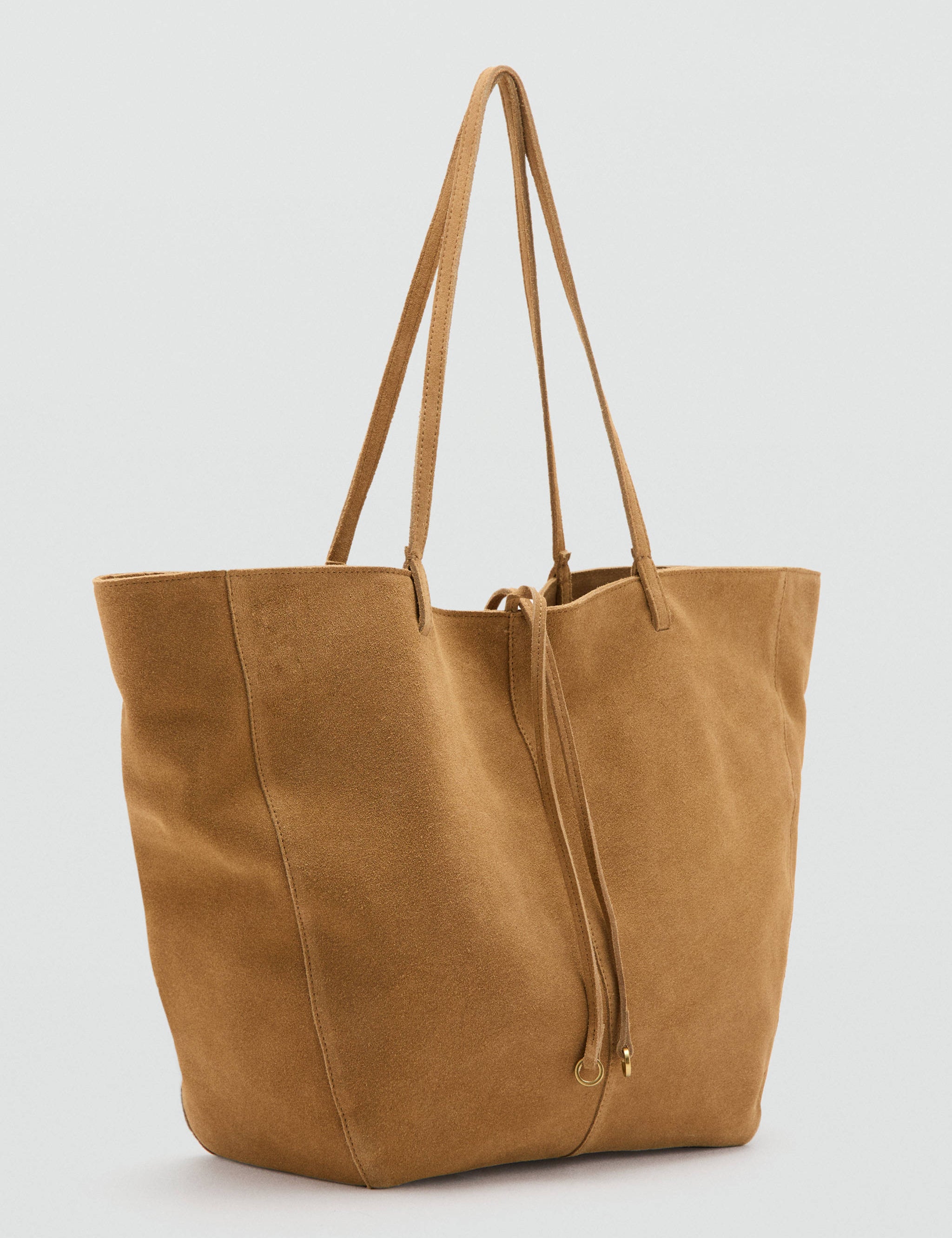 Mango totes bag mandri in leather-052