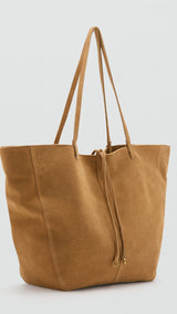 Mango totes bag mandri in leather-052